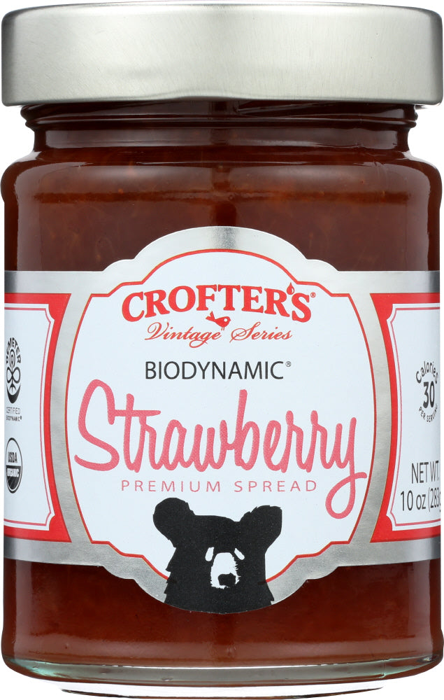 CROFTERS: Biodynamic Strawberry Jam, 10 oz - Vending Business Solutions