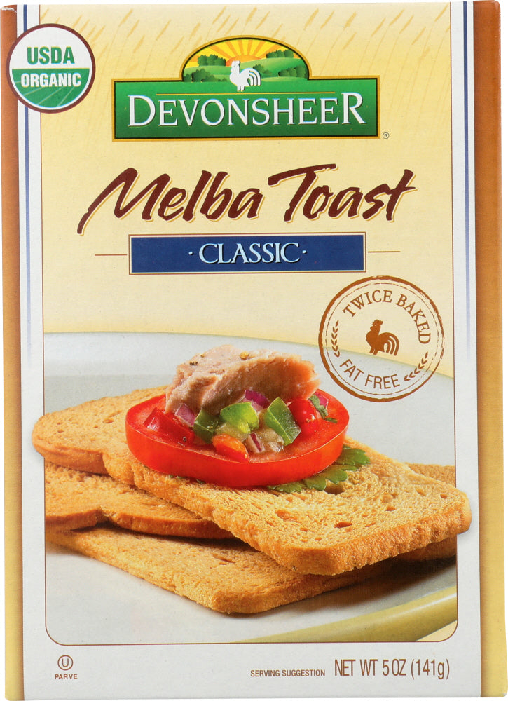DEVONSHEER: Melba Toast Organic, 5 oz - Vending Business Solutions