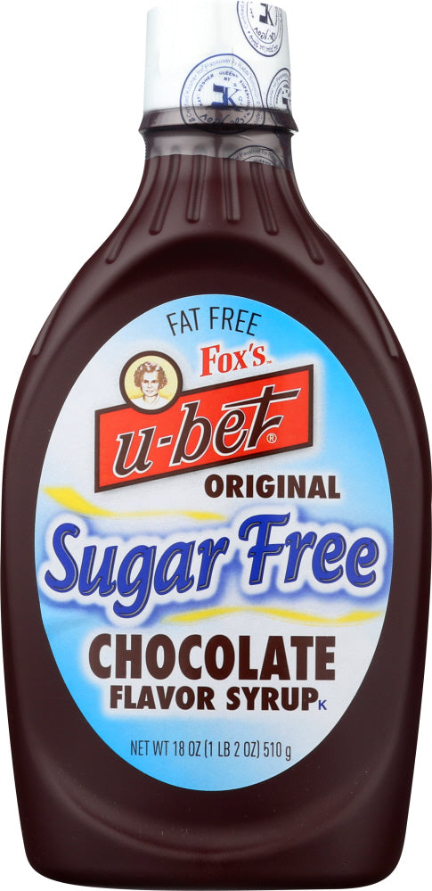 FOX UBET: Syrup Chocolate Sugar Free, 18 oz - Vending Business Solutions