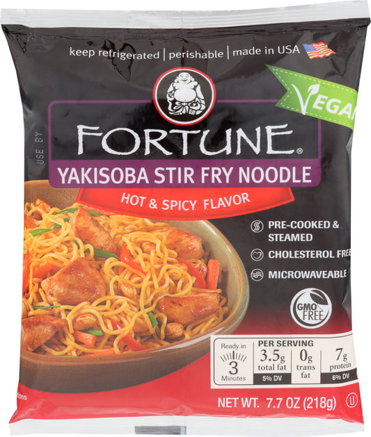 FORTUNE: Yakisoba Stiry Fry Noodle Hot & Spicy Flavor, 7.70 oz - Vending Business Solutions