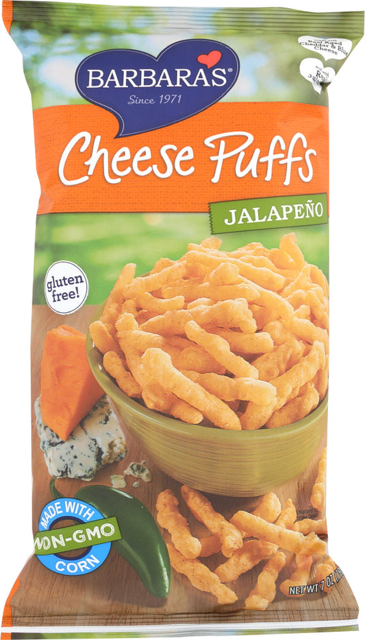 BARBARA'S BAKERY: Cheese Puffs Jalapeno, 7 oz - Vending Business Solutions