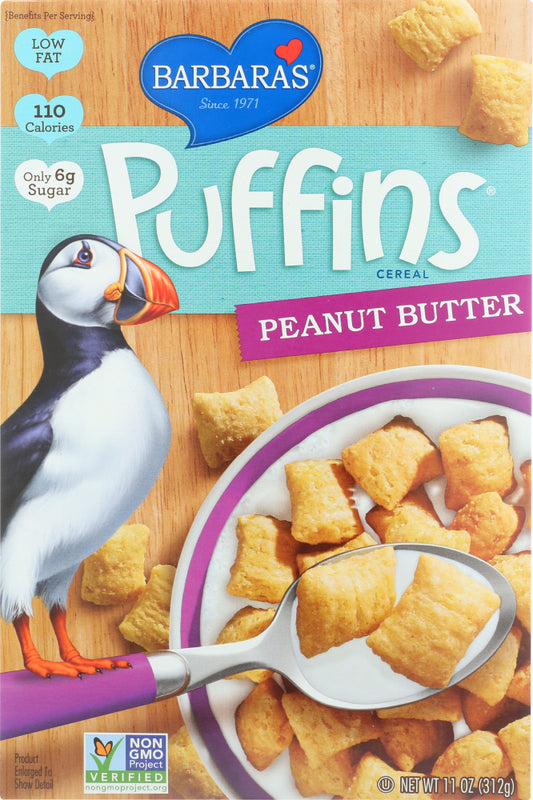 BARBARAS BAKERY: Puffins Cereal Peanut Butter, 11 Oz - Vending Business Solutions