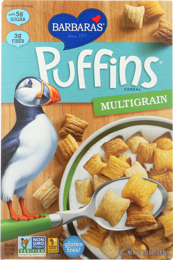 BARBARAS BAKERY: Puffins Cereal Multigrain, 10 Oz - Vending Business Solutions