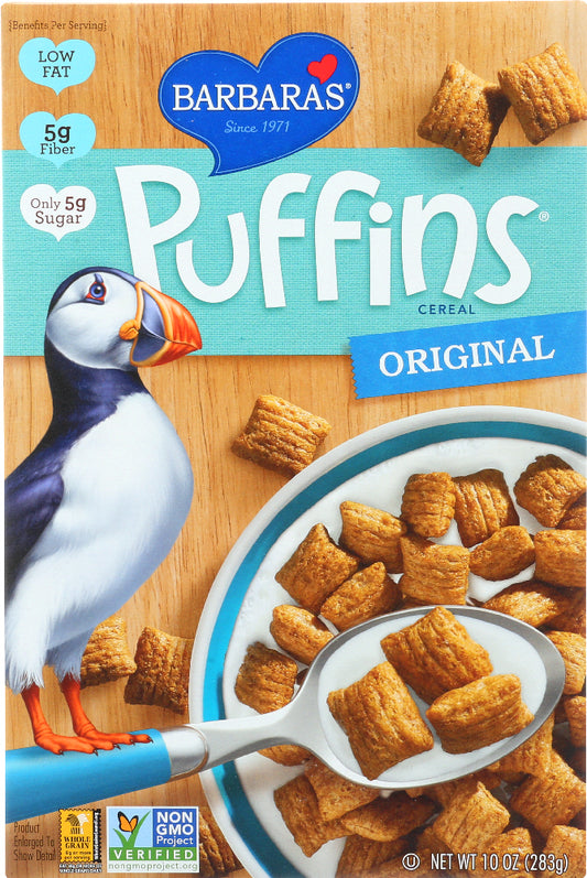 BARBARA'S BAKERY: Puffins Cereal Original, 10 oz - Vending Business Solutions