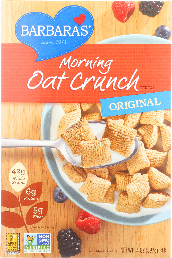 BARBARA'S BAKERY: Morning Oat Crunch Cereal Original, 14 oz - Vending Business Solutions