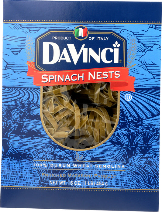 DAVINCI: Pasta Spinach Nest, 16 oz - Vending Business Solutions