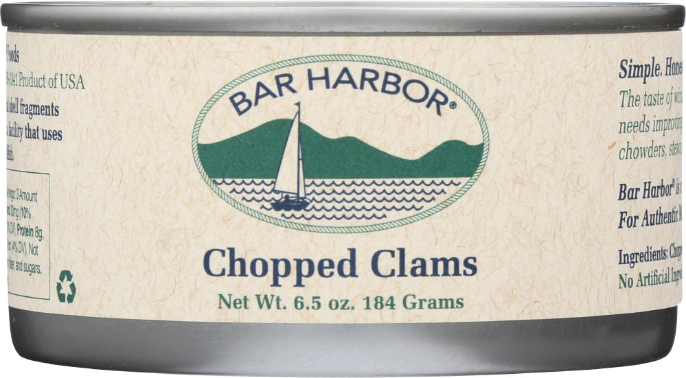 BAR HARBOR: Premium All Natural Chopped Clams, 6.5 oz - Vending Business Solutions