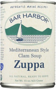 BAR HARBOR: Soup Zuppa Mediterranean Clam Chowder, 15 oz - Vending Business Solutions