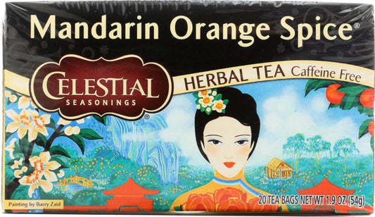 CELESTIAL SEASONINGS: Mandarin Orange Spice Herbal Tea Caffeine Free, 20 bg - Vending Business Solutions