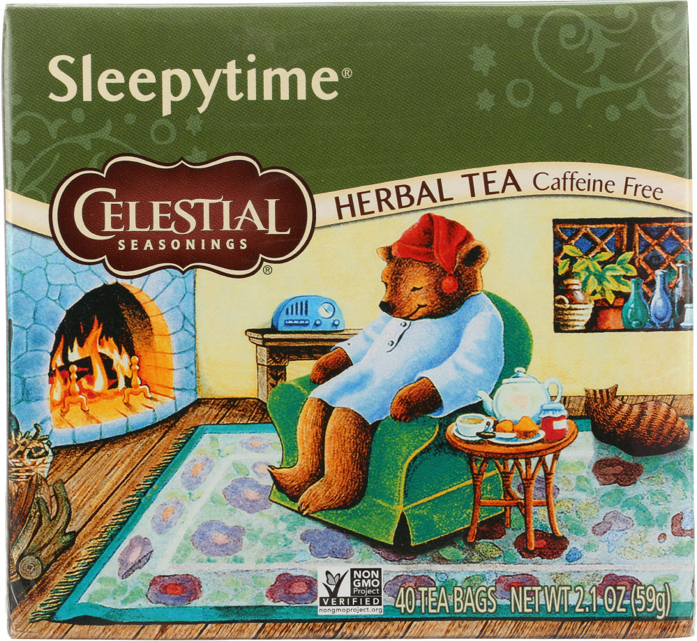 CELESTIAL SEASONINGS: Sleepytime Caffeine Free Herbal Tea 40 Tea Bags, 2.0 oz - Vending Business Solutions