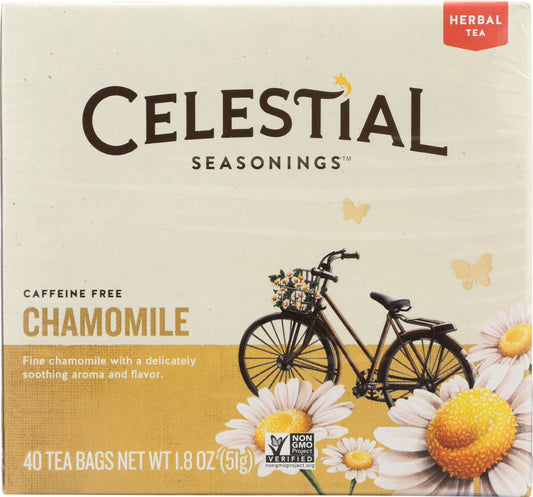 CELESTIAL SEASONINGS: Chamomile Herbal Tea Pack of 40, 1.8 oz - Vending Business Solutions