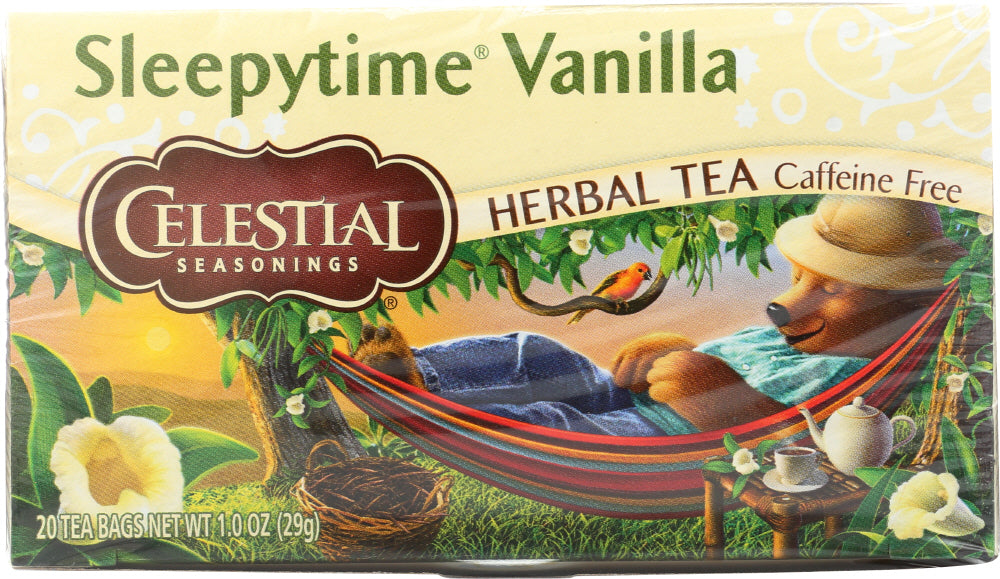 CELESTIAL SEASONINGS: Herbal Tea Sleepytime Vanilla Caffeine Free 20 Tea Bags, 1 oz - Vending Business Solutions