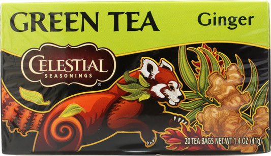CELESTIAL SEASONINGS: Ginger Green Tea Pack of 20, 1.4 oz - Vending Business Solutions