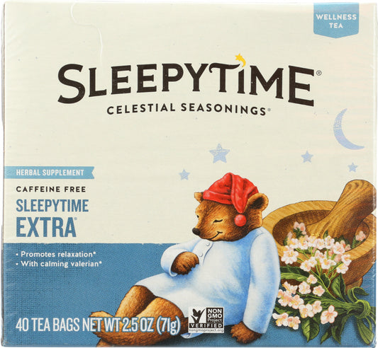 CELESTIAL SEASONINGS: Wellness Sleepytime Extra Tea Pack of 40, 2.5 oz - Vending Business Solutions