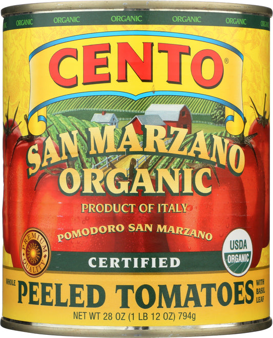 CENTO: San Marzano Organic Peeled Tomatoes, 28 oz - Vending Business Solutions