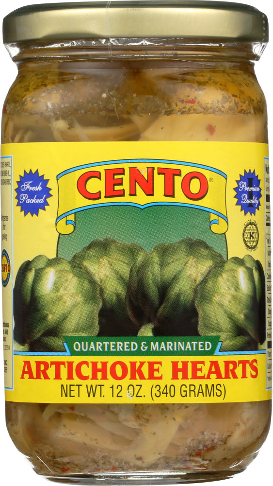 CENTO: Artichoke Hearts Quartered and Marinated, 12 oz - Vending Business Solutions