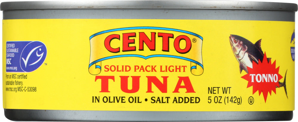 CENTO: Solid Packed Light Tuna In Pure Olive Oil, 5 oz - Vending Business Solutions