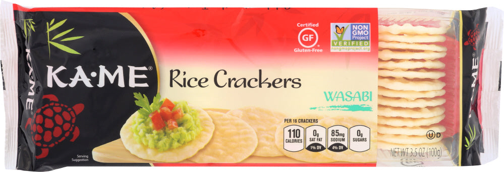 KA ME: Wasabi Rice Crackers Gluten Free, 3.5 oz - Vending Business Solutions