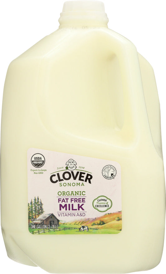 CLOVER SONOMA: Organic Fat Free Milk, 128 oz - Vending Business Solutions