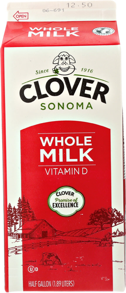 CLOVER SONOMA: Whole Milk Vitamin D, 64 oz - Vending Business Solutions