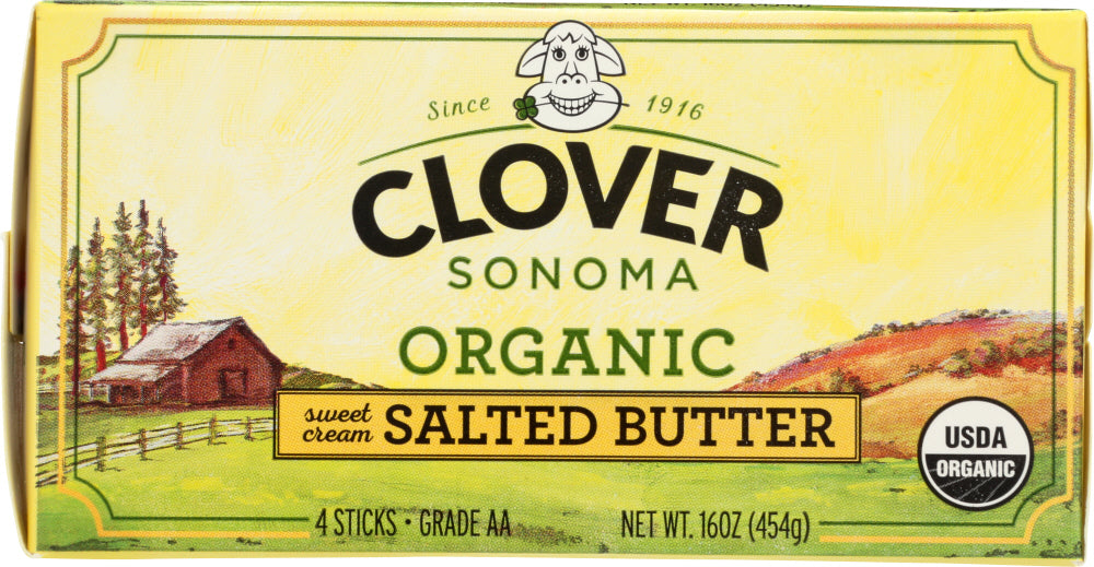 CLOVER SONOMA: Organic Salted Butter, 16 oz - Vending Business Solutions
