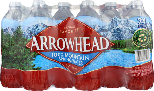 ARROWHEAD WATER: 100% Mountain Spring Water 24 Count - 0.5 liter, 12 lt - Vending Business Solutions