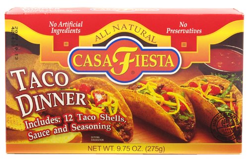 CASA FIESTA: Taco Dinner Entree, 9.75 oz - Vending Business Solutions