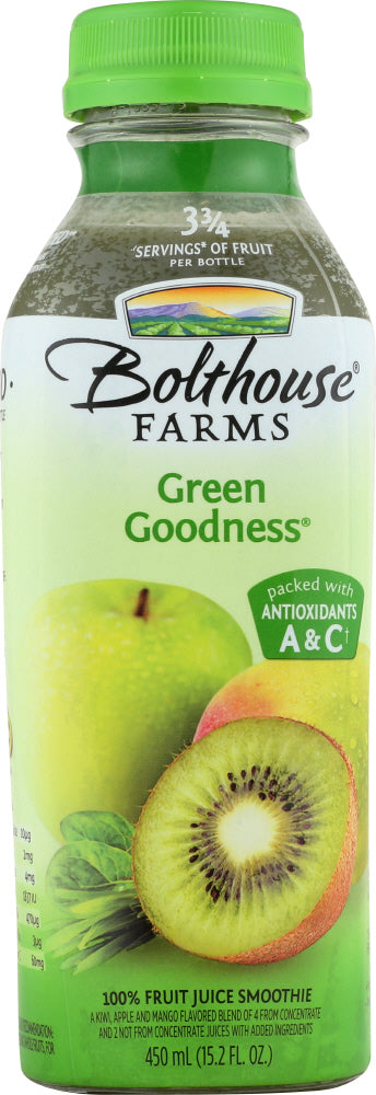 BOLTHOUSE FARMS: Green Goodness Juice, 15.20 oz - Vending Business Solutions