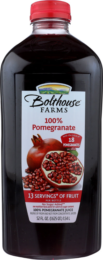 BOLTHOUSE FARMS: 100% Pomegranate Juice, 52 oz - Vending Business Solutions