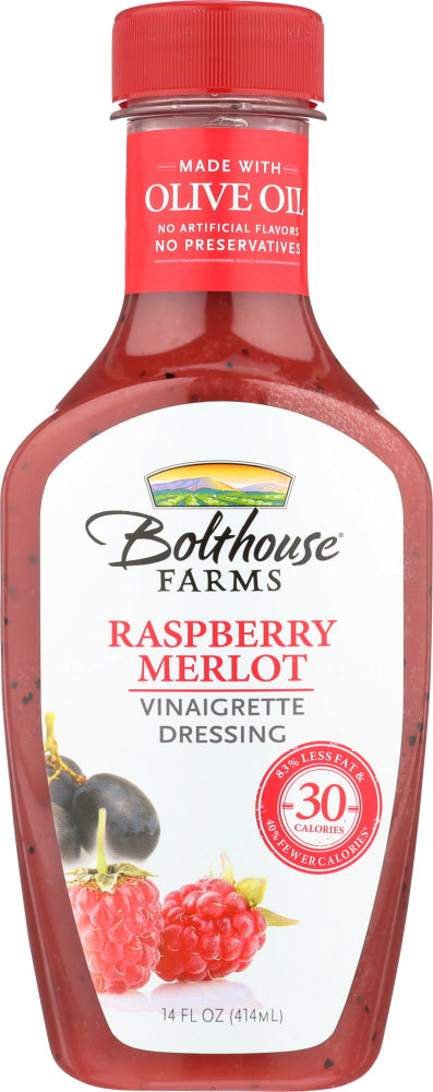 BOLTHOUSE FARMS: Raspberry Merlot Vinaigrette Dressing, 14 oz - Vending Business Solutions