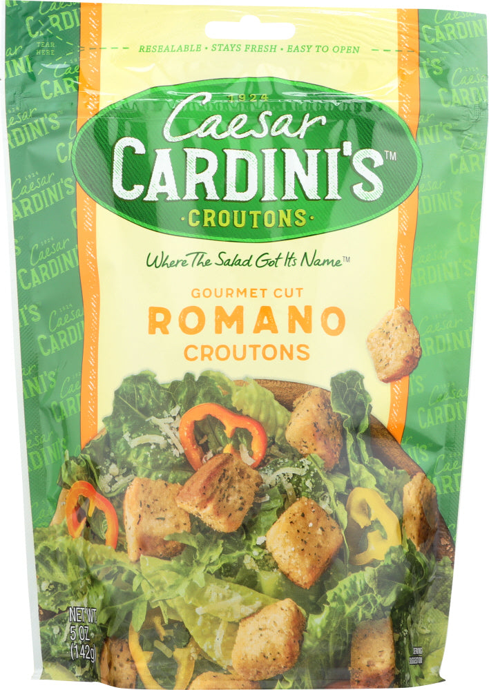 CARDINI: Gourmet Cut Romano Cheese Croutons, 5 oz - Vending Business Solutions