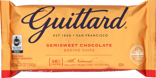 GUITTARD: Real Semi Sweet Chocolate Chips, 12 oz - Vending Business Solutions