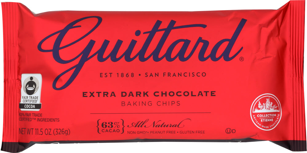 GUITTARD: Extra Dark Chocolate Baking Chips, 11.5 oz - Vending Business Solutions