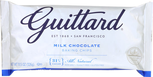 GUITTARD: Real Milk Chocolate Chips, 11.5 oz - Vending Business Solutions