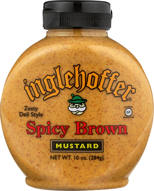 INGLEHOFFER: Mustard Spicy Brown, 10 oz - Vending Business Solutions