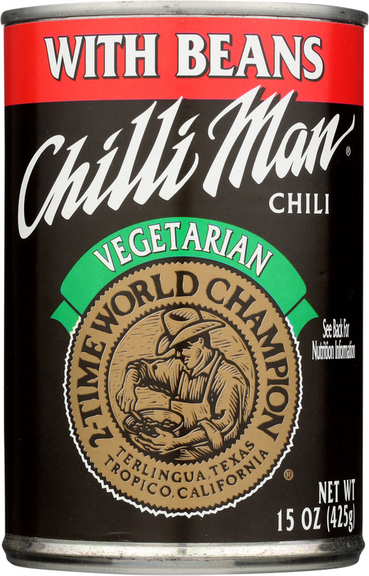 CHILLI MAN: Chili with Beans Vegetarian, 15 oz - Vending Business Solutions