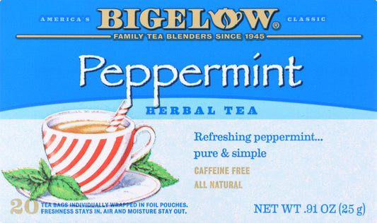 BIGELOW: Herbal Tea Peppermint, 20 Tea Bags - Vending Business Solutions