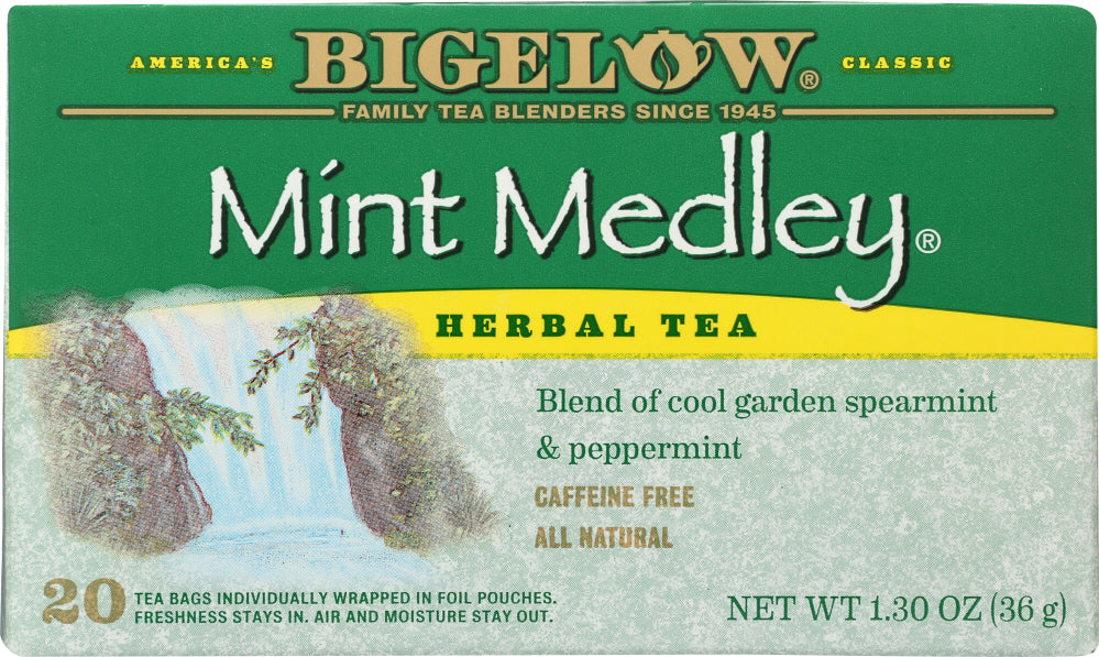 BIGELOW: Mint Medley Herbal Tea 20 Bags, 1.3 oz - Vending Business Solutions