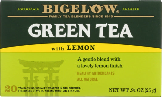BIGELOW: Green Tea With Lemon, 20 tea bags - Vending Business Solutions