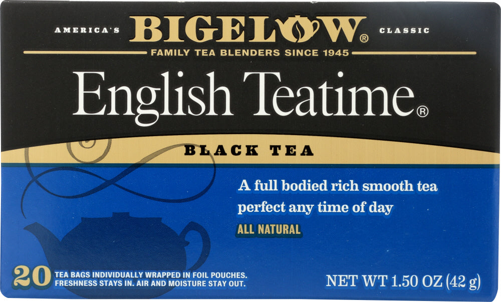 BIGELOW: Tea Black Tea English Teatime, 20 tea bags - Vending Business Solutions