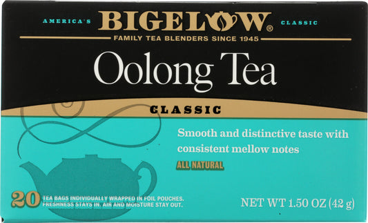 BIGELOW: Oolong Tea Classic 20 Tea Bags, 1.50 oz - Vending Business Solutions