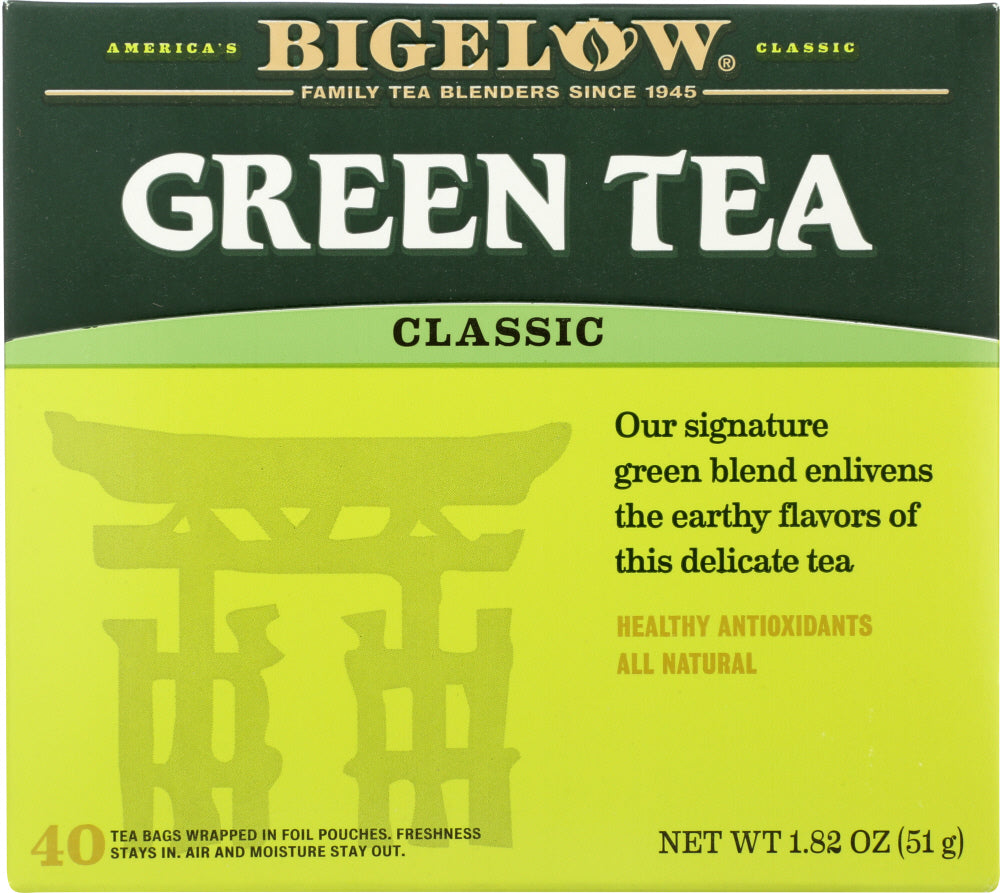 BIGELOW: Green Tea Classic 40 Bags, 1.82 oz - Vending Business Solutions