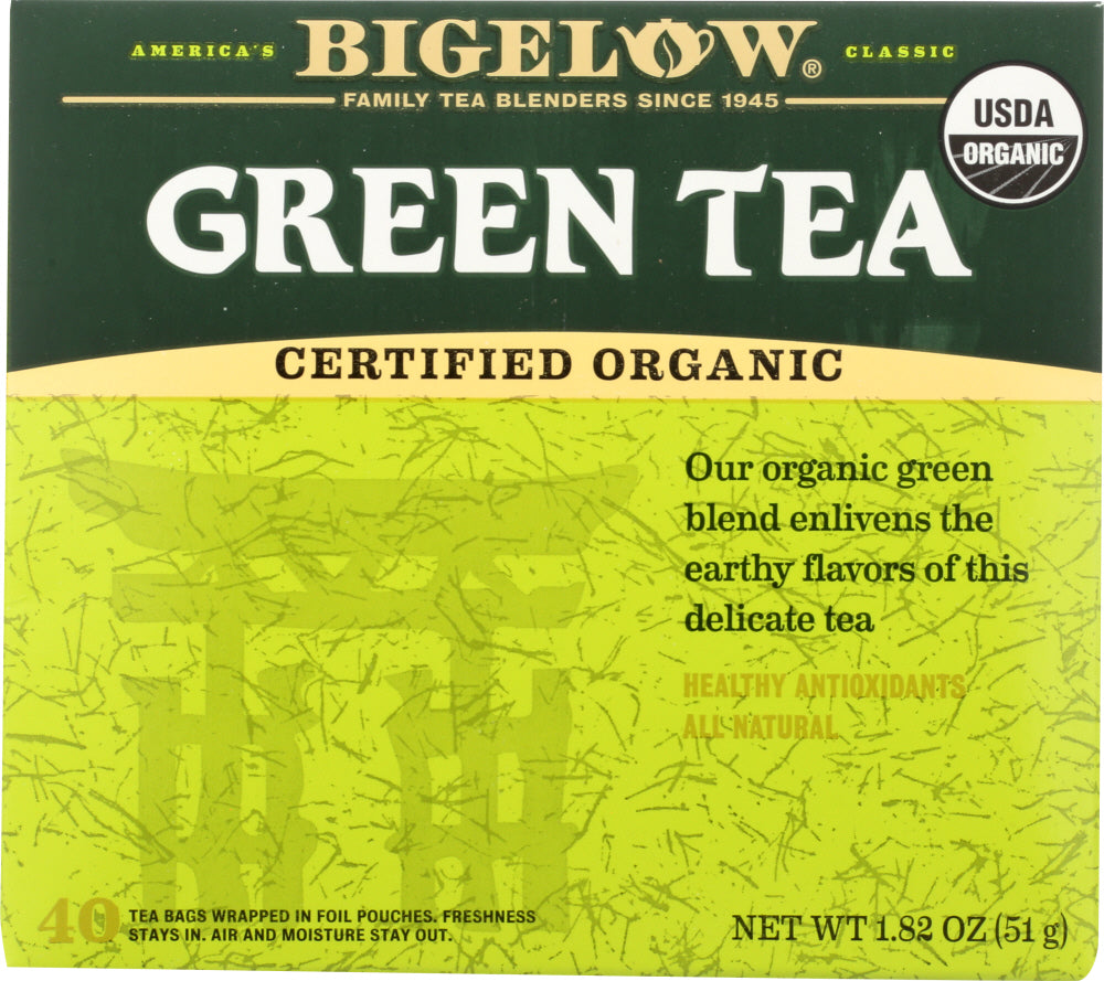 BIGELOW: Green Tea Organic 40 Bags, 1.82 oz - Vending Business Solutions