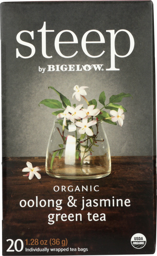 BIGELOW: Steep Organic Oolong & Jasmine Green Tea, 1.28 oz - Vending Business Solutions