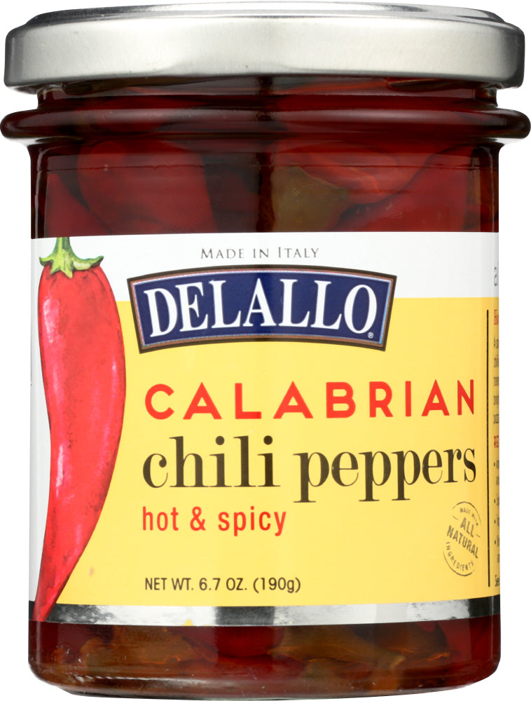 DELALLO: Peppers Calabrian Chili, 6.7 oz - Vending Business Solutions