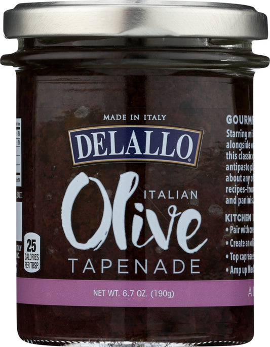 DELALLO: Black Italian Olive Tapenade, 6.7 oz - Vending Business Solutions