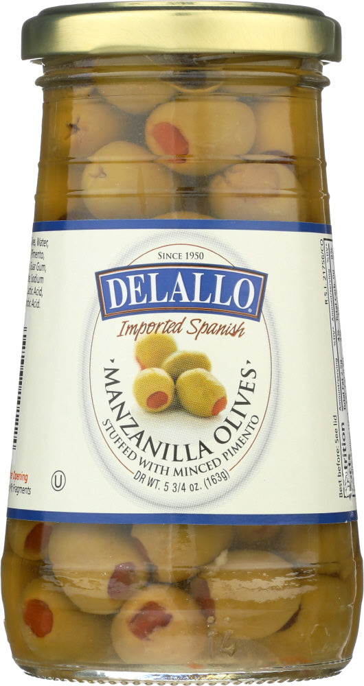 DELALLO: Stuffed Manzanilla Olives, 5.75oz - Vending Business Solutions
