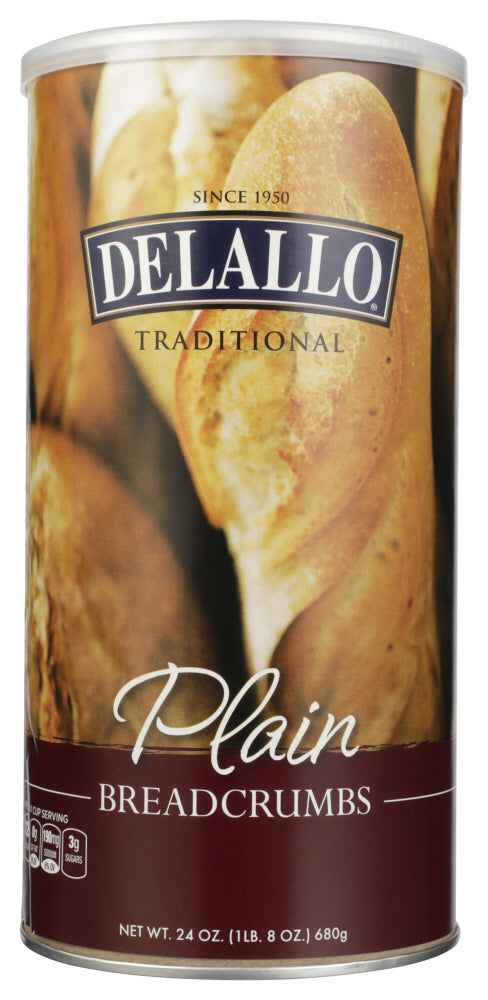 DELALLO: Plain Breadcrumbs, 24 oz - Vending Business Solutions