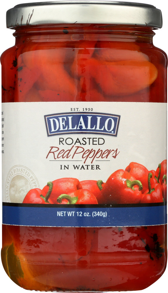 DELALLO: Roasted Red Peppers, 12 oz - Vending Business Solutions