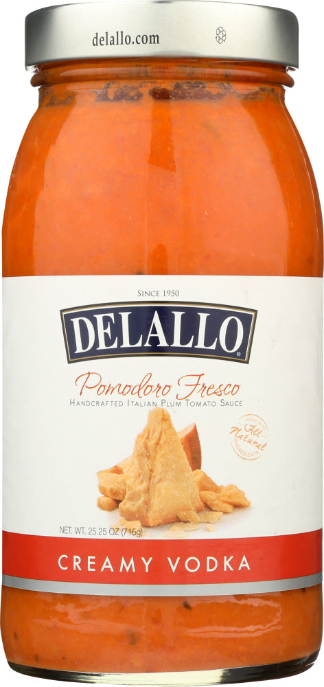 DELALLO: Sauce Vodka Creamy Pomodoro Fresco, 25.25 oz - Vending Business Solutions